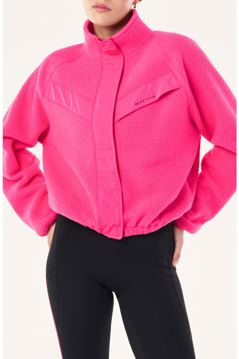 Shelter Fleece Jacket, Main, color, COSMO PINK