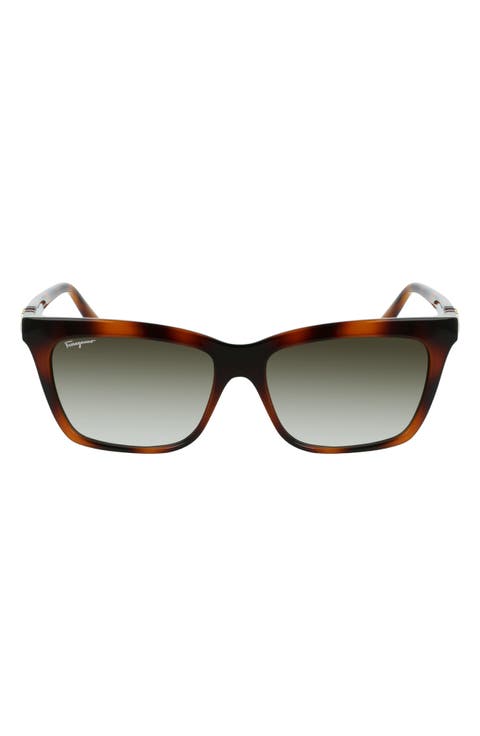 Gancini 54mm Rectangular Sunglasses