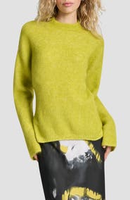 DKNY Funnel Neck Wool & Mohair Sweater