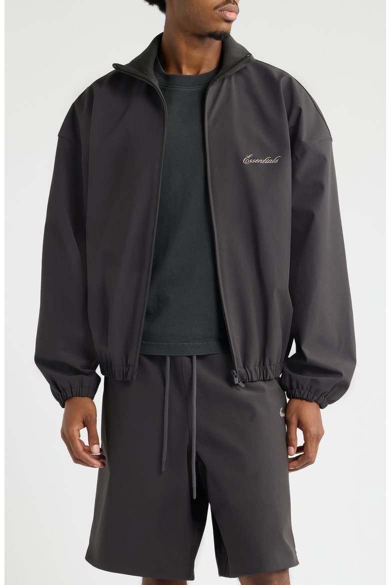 Signature Full Zip Track Jacket, Main, color, INK BLACK