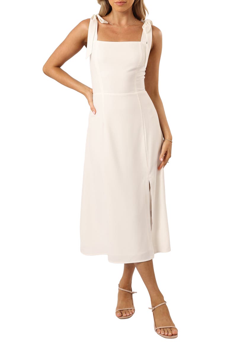 Laurel A-Line Dress, Main, color, WHITE