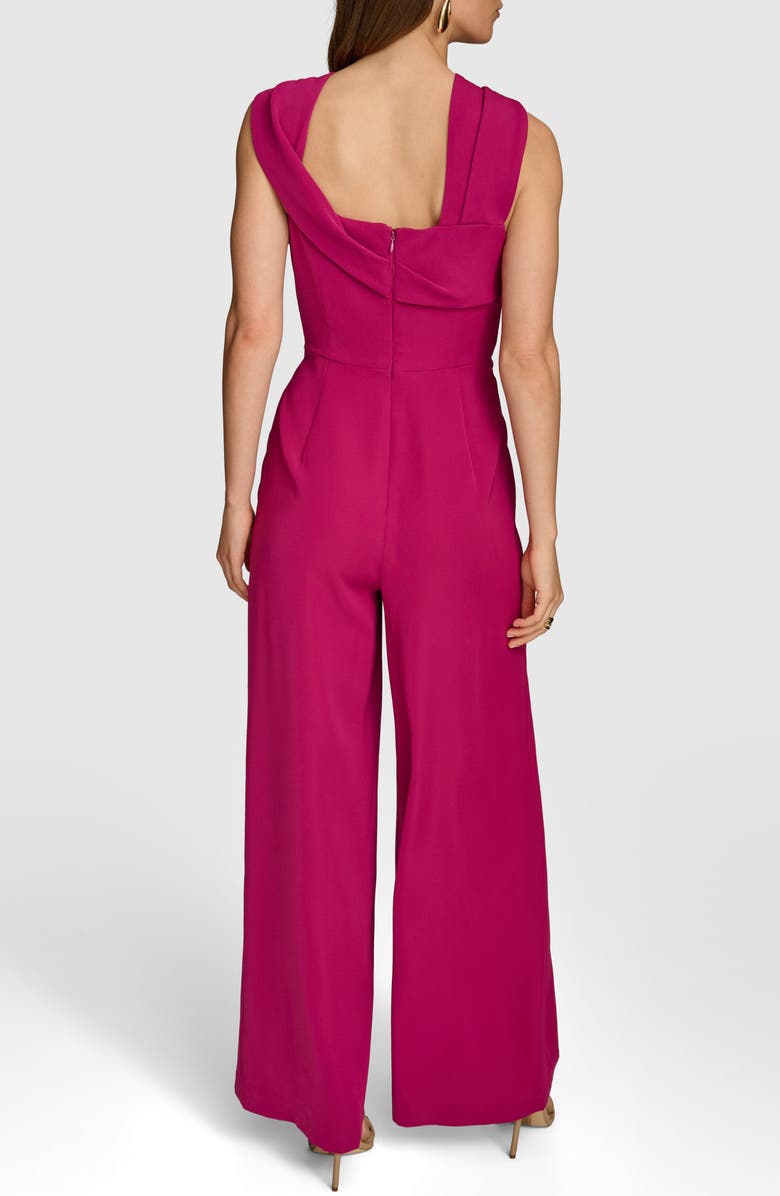 Donna Karan New York Sleeveless Wide Leg Jumpsuit, Alternate, color, Cactus Flower