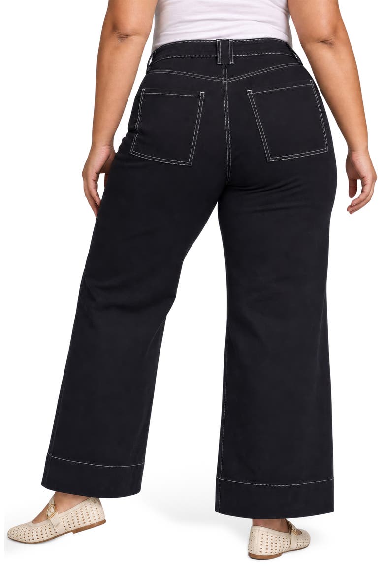 Mia Palazzo Jeans, Alternate, color, BLACK