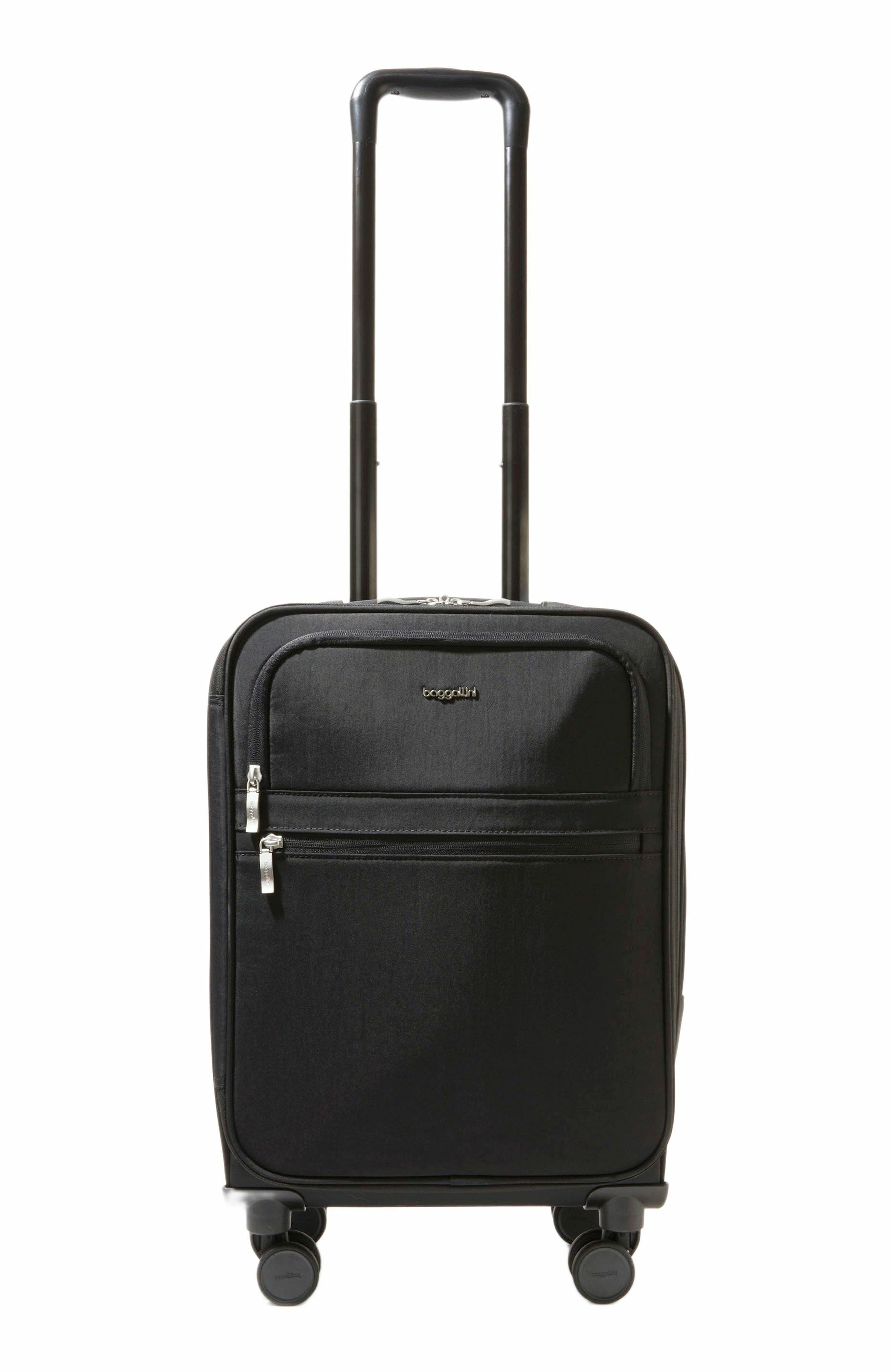 BAGGALLINI 4 Wheel Carry-On Suitcase, Alternate, color, Black