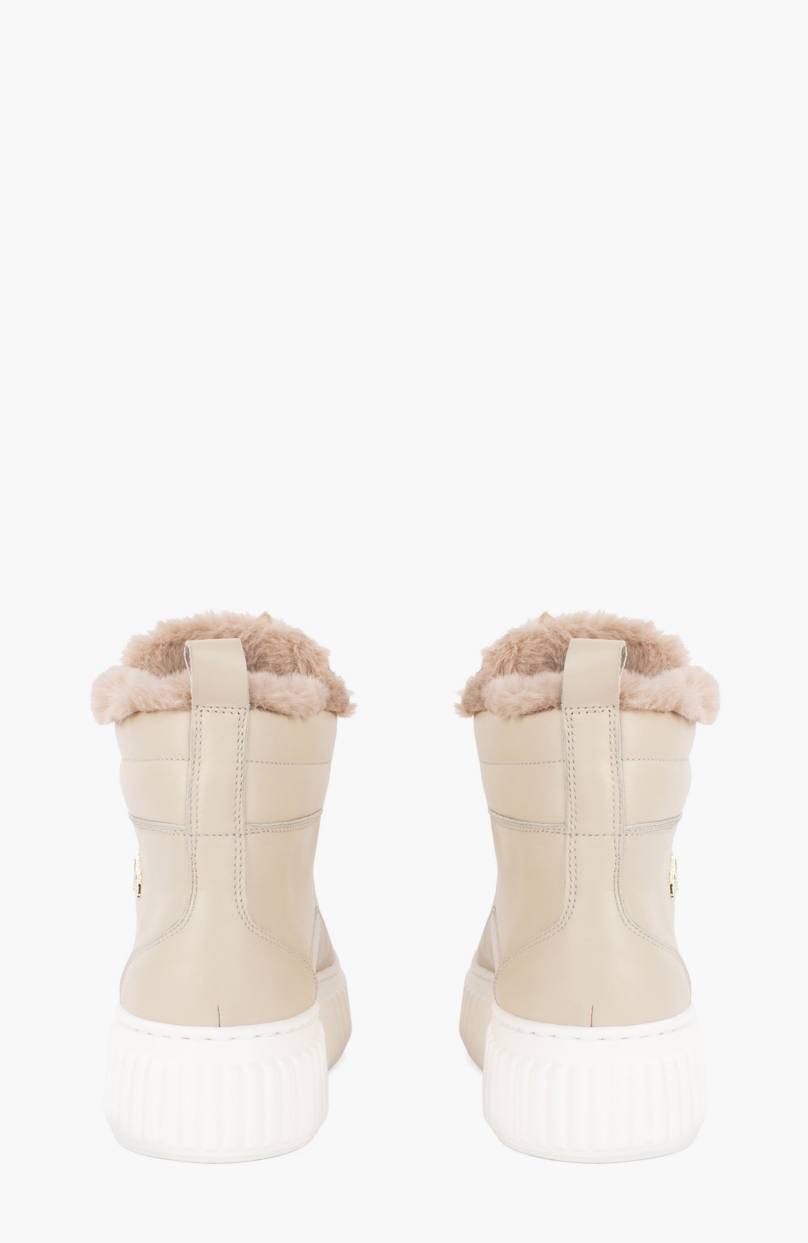 Artic Platform Leather Sneakers, Alternate, color, Beige