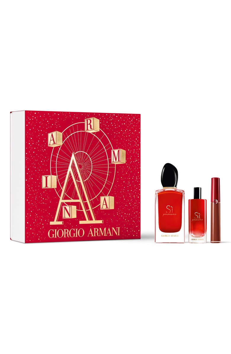 ARMANI beauty Sí Passione Eau de Parfum & Lipstick Set, Main, color, 