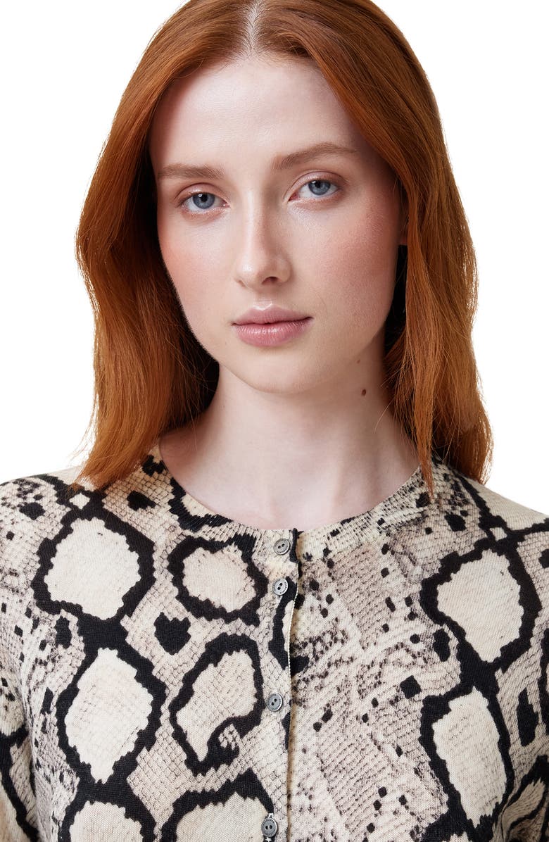 AllSaints Anouk Wool Cardigan, Alternate, color, Flow Ecru White