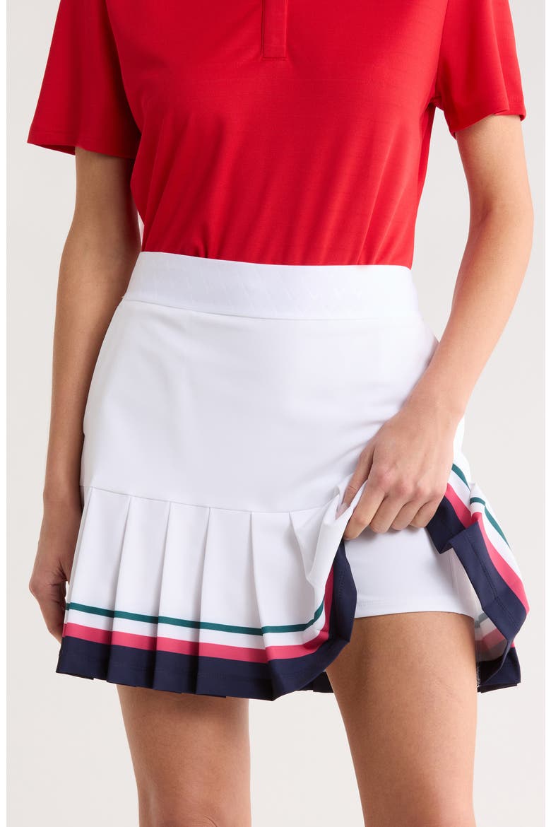 Stretch Colorblock Skort, Alternate, color, BRILLIANT WHITE
