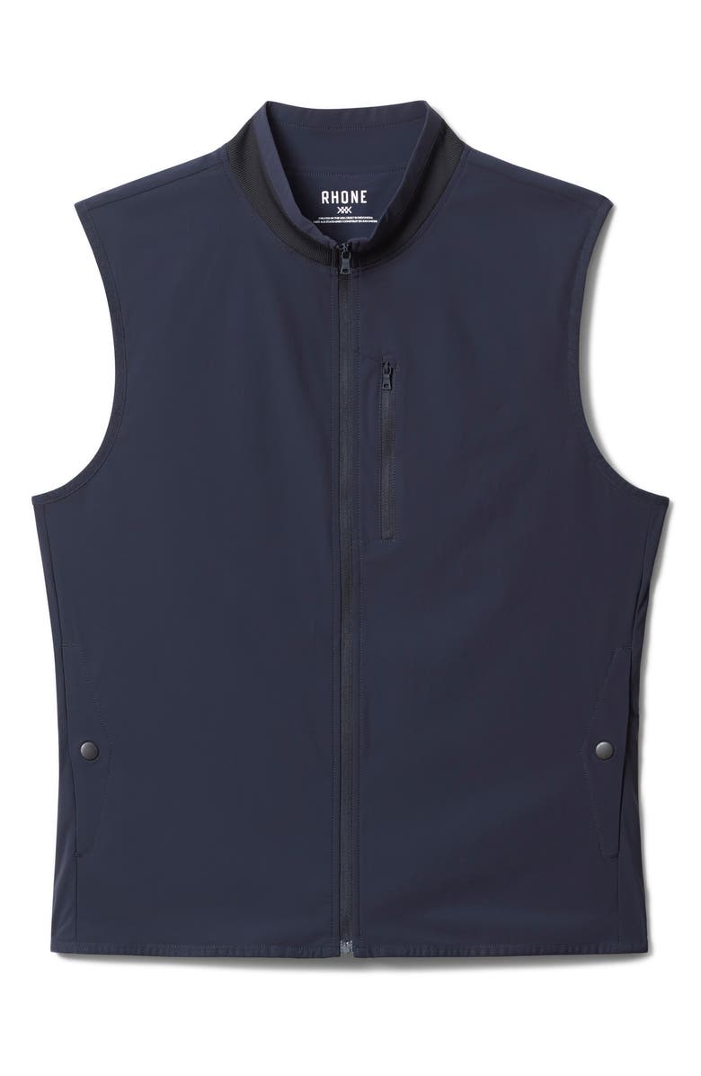 Rhone Top Flight Water Resistant Vest, Alternate, color, True Navy