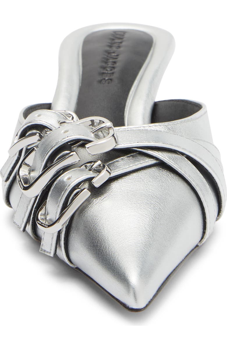 Marc Jacobs The Emma Kitten Heel Mule, Alternate, color, Silver