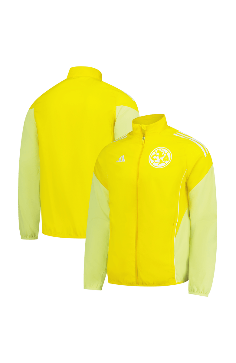 adidas Men's adidas Yellow Club America 2025/26 Anthem Full-Zip Jacket, Main, color, Yellow