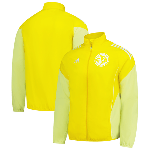 Men's adidas Yellow Club America 2025/26 Anthem Full-Zip Jacket