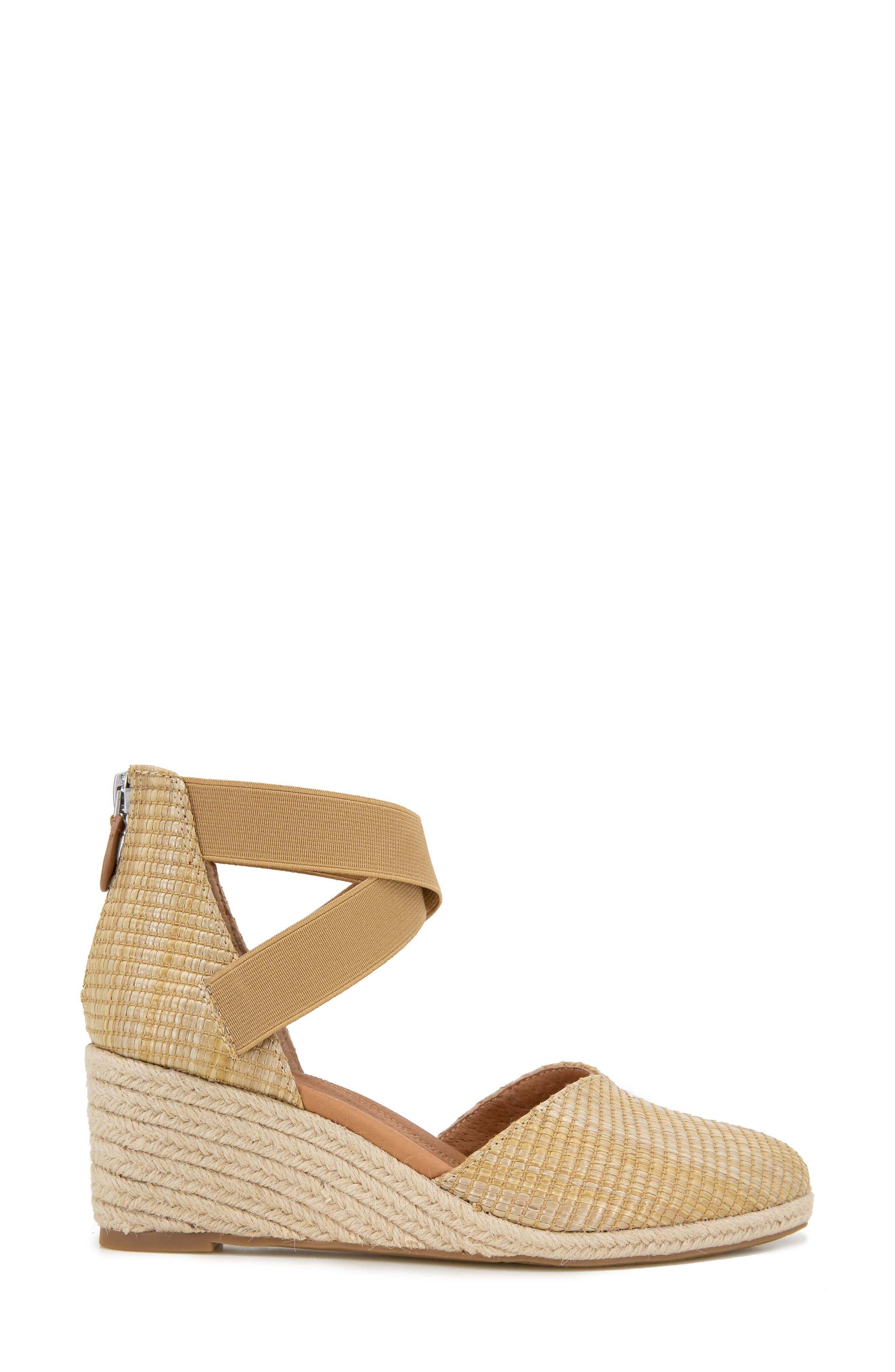 Gentle Souls Orya Espadrille Wedge Sandal, Alternate, color, Natural Raffia