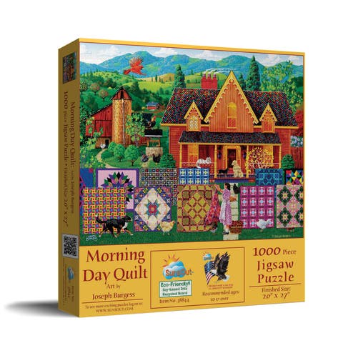 Morning Day Quilt 1000 piece Jigsaw Puzzle for Adults