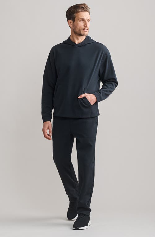 Rhone Range Relaxed Fit Fleece Hoodie In Black