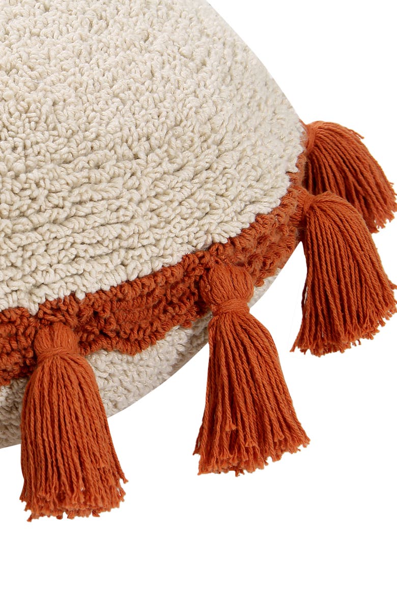 Lorena Canals Terracotta Tassel Cushion, Alternate, color, Terracota