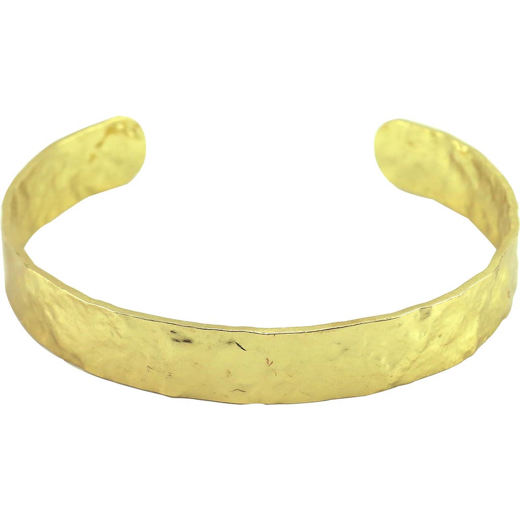 Panacea Satin Cuff Bracelet In Gold