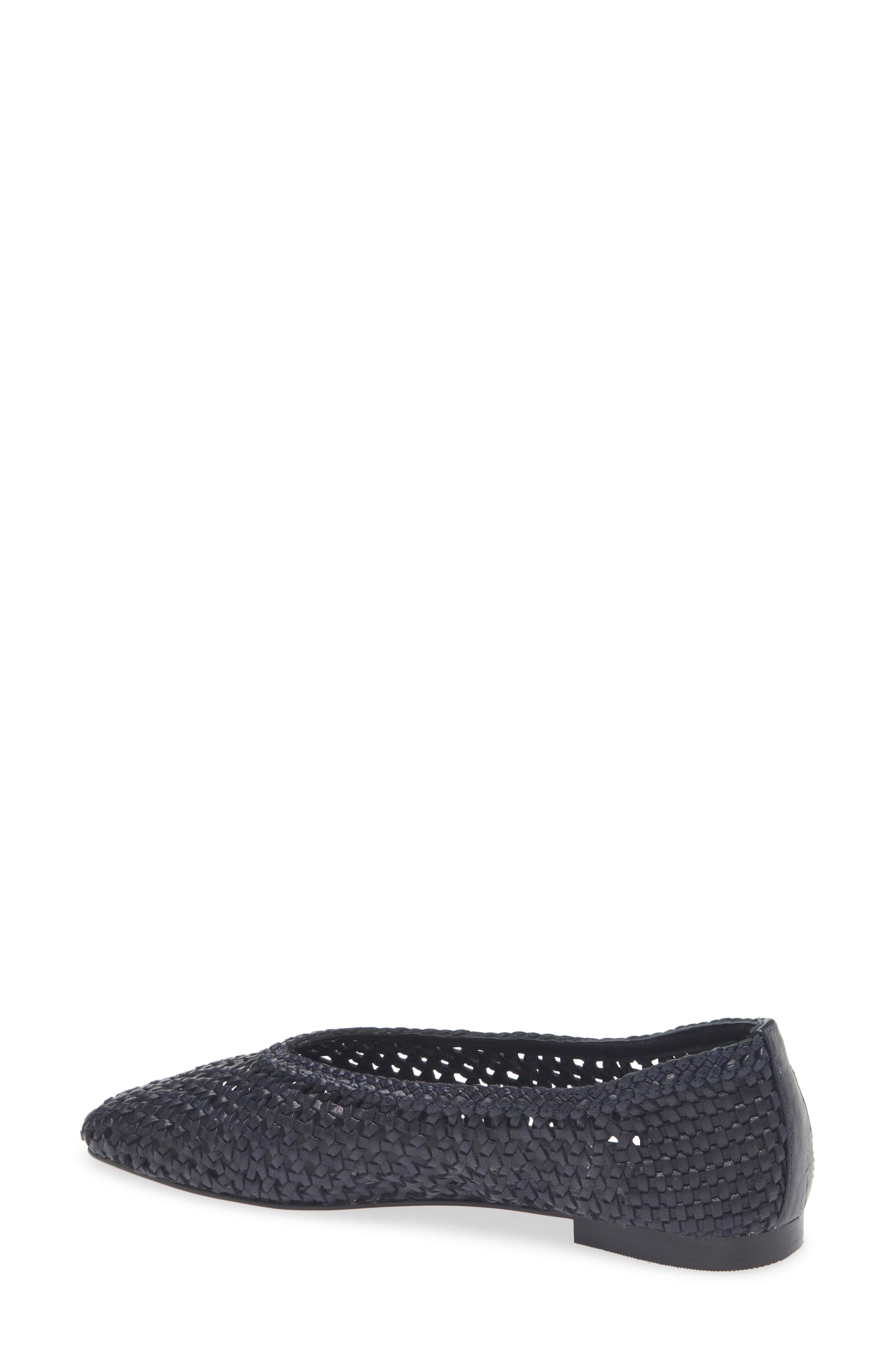 Madewell The Mylie Ballet Flat in Handwoven Leather, Alternate, color, Juniper Berry