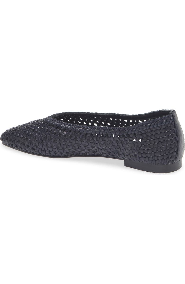Madewell The Mylie Ballet Flat in Handwoven Leather, Alternate, color, Juniper Berry
