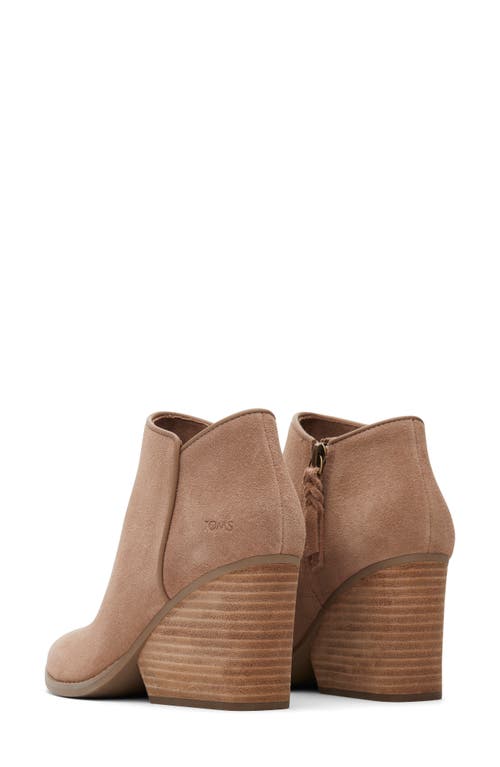 Toms Hadley Wedge Bootie In Brown