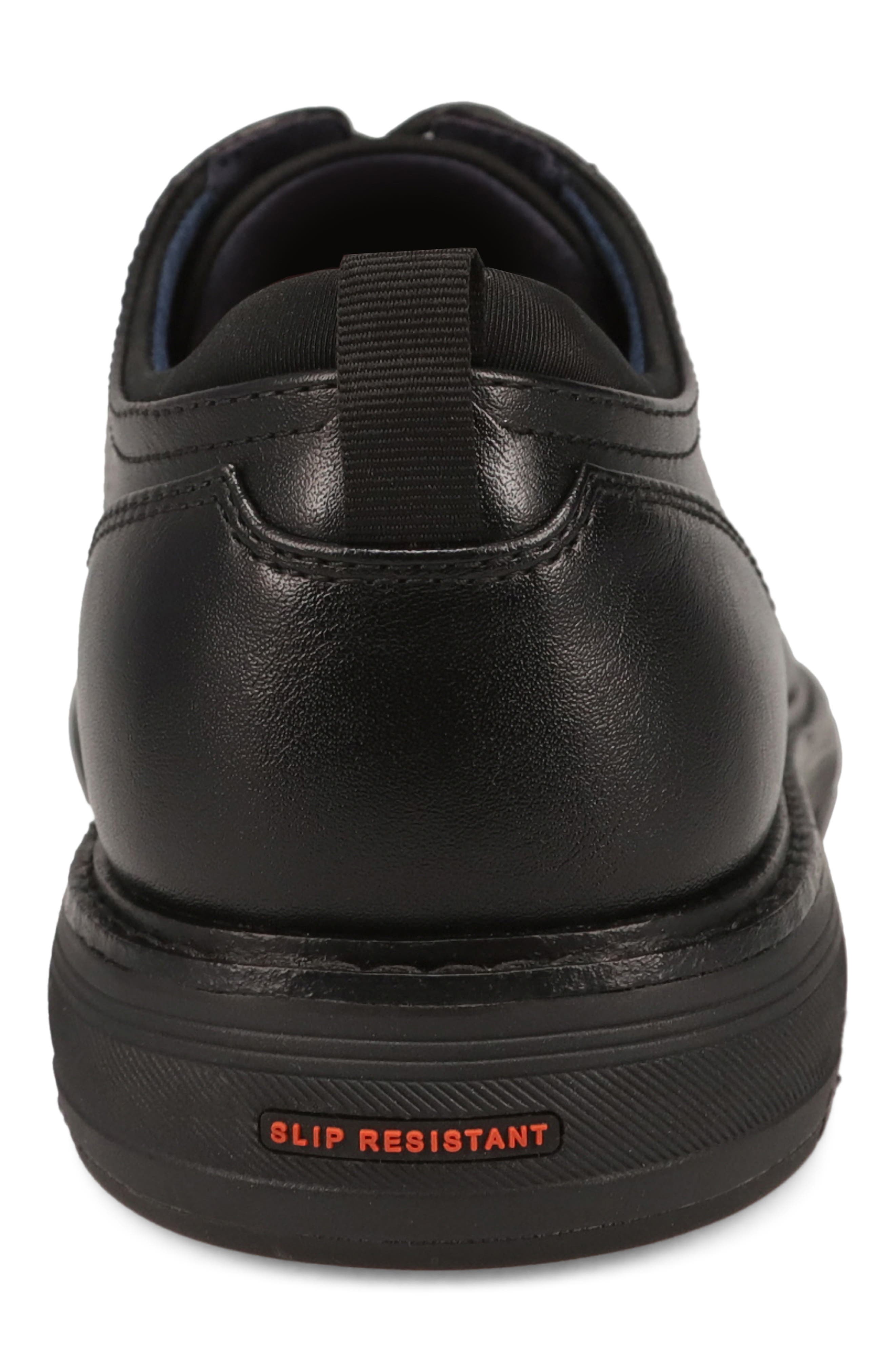 Bridges Faux Leather Oxford, Alternate, color, BLACK