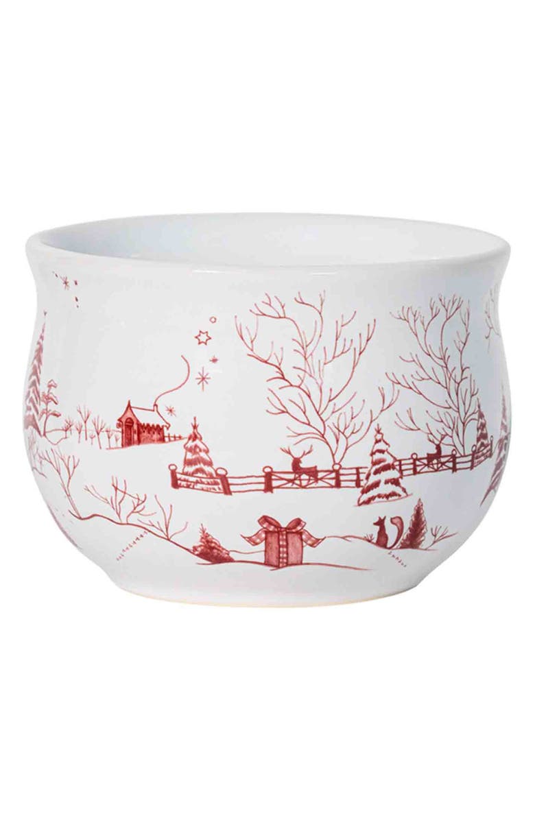 Juliska Country Estate Winter Frolic Comfort Bowl, Main, color, Ruby