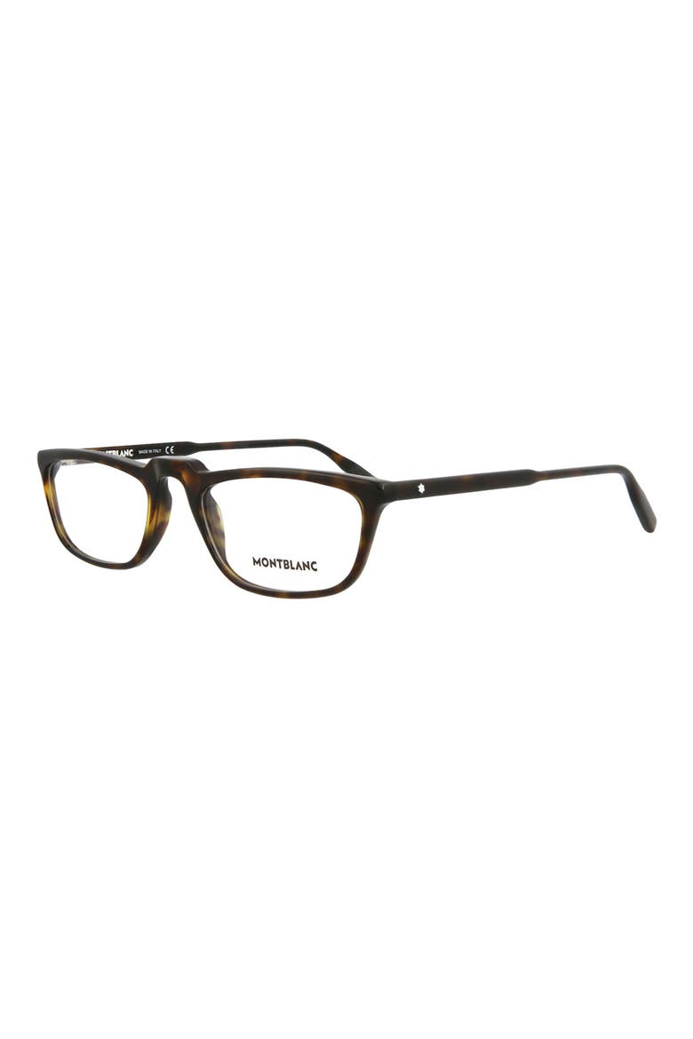 54mm Square Nose Bridge Optical Glasses, Alternate, color, HAVANA HAVANA TRANSPARENT
