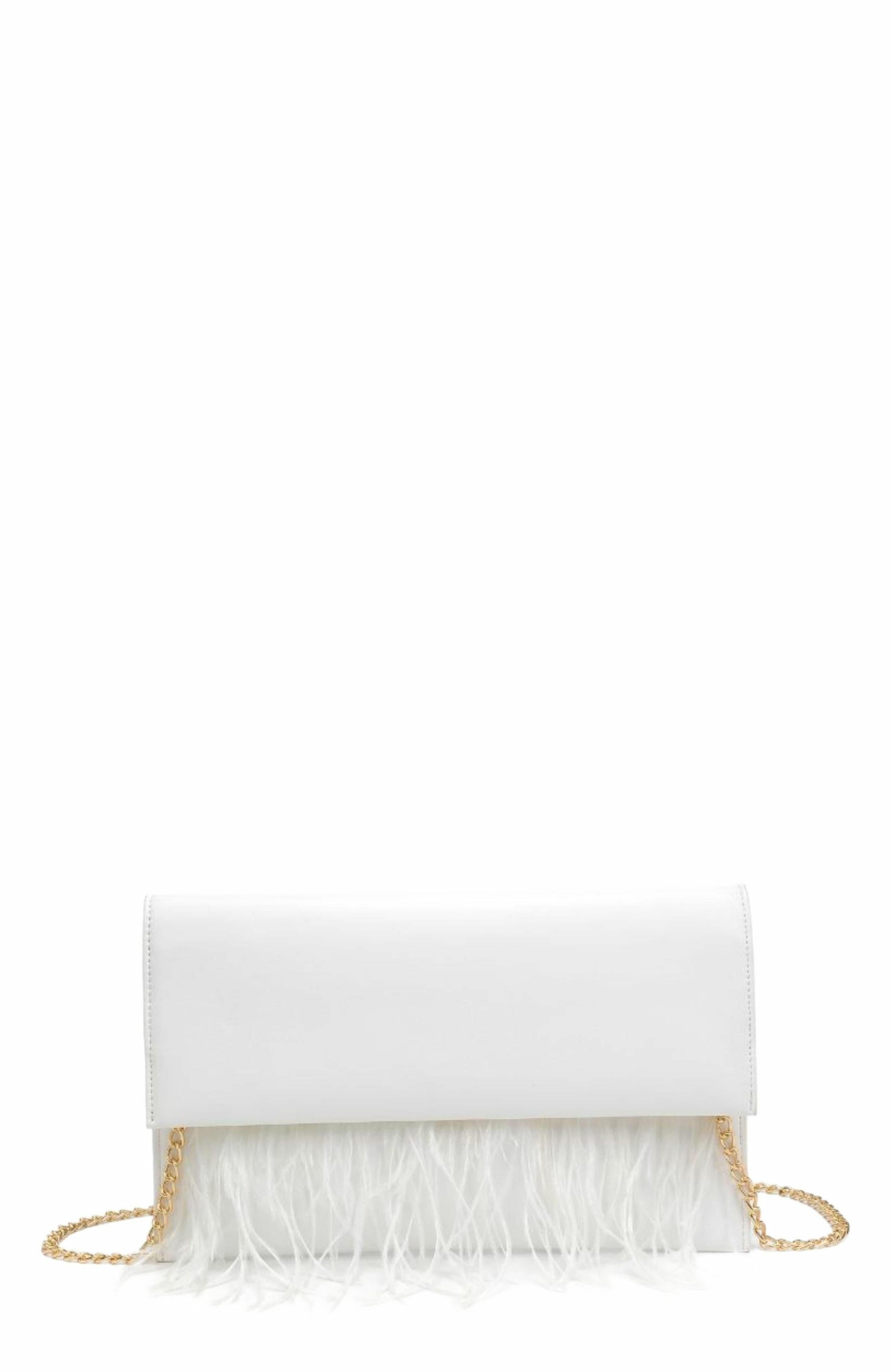 MODA LUXE Everlee Clutch, Main, color, White