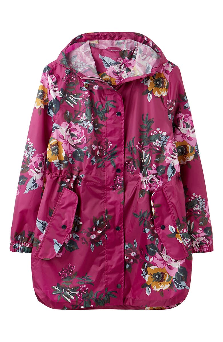 Joules Go Lightly Waterproof Packable Rain Jacket, Alternate, color, 