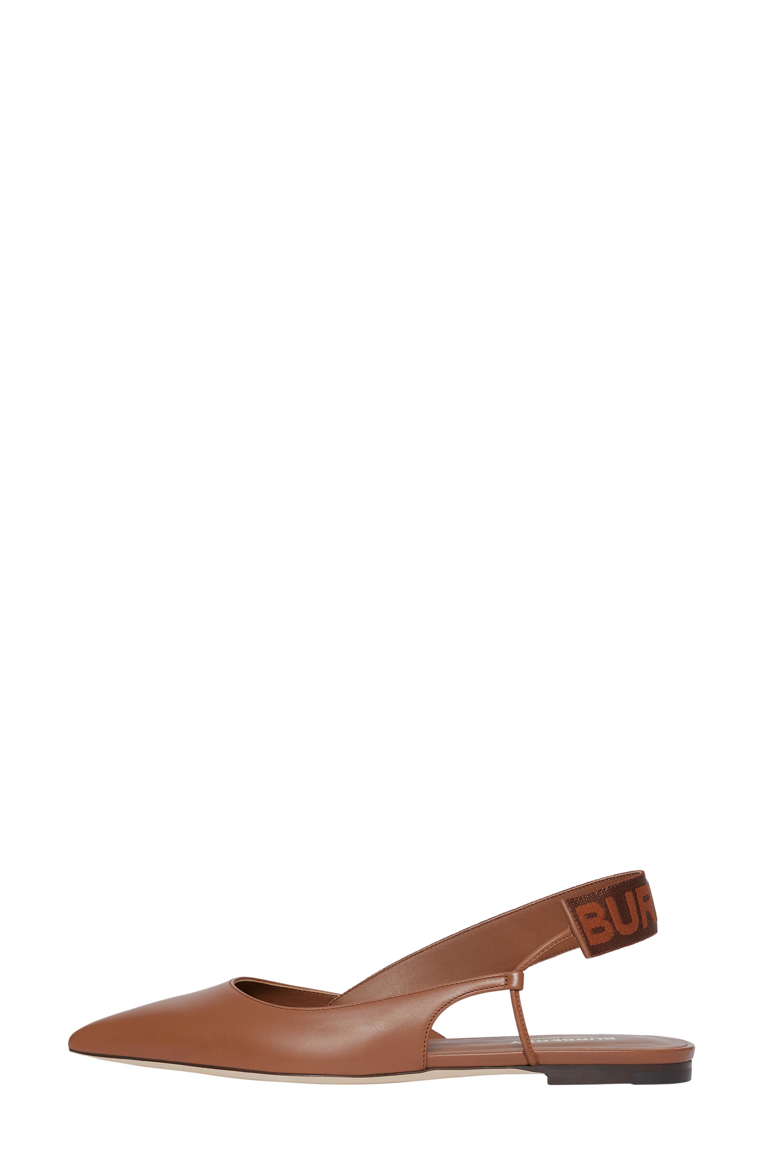 Burberry Maria Asymmetrical Slingback Flat, Alternate, color, 