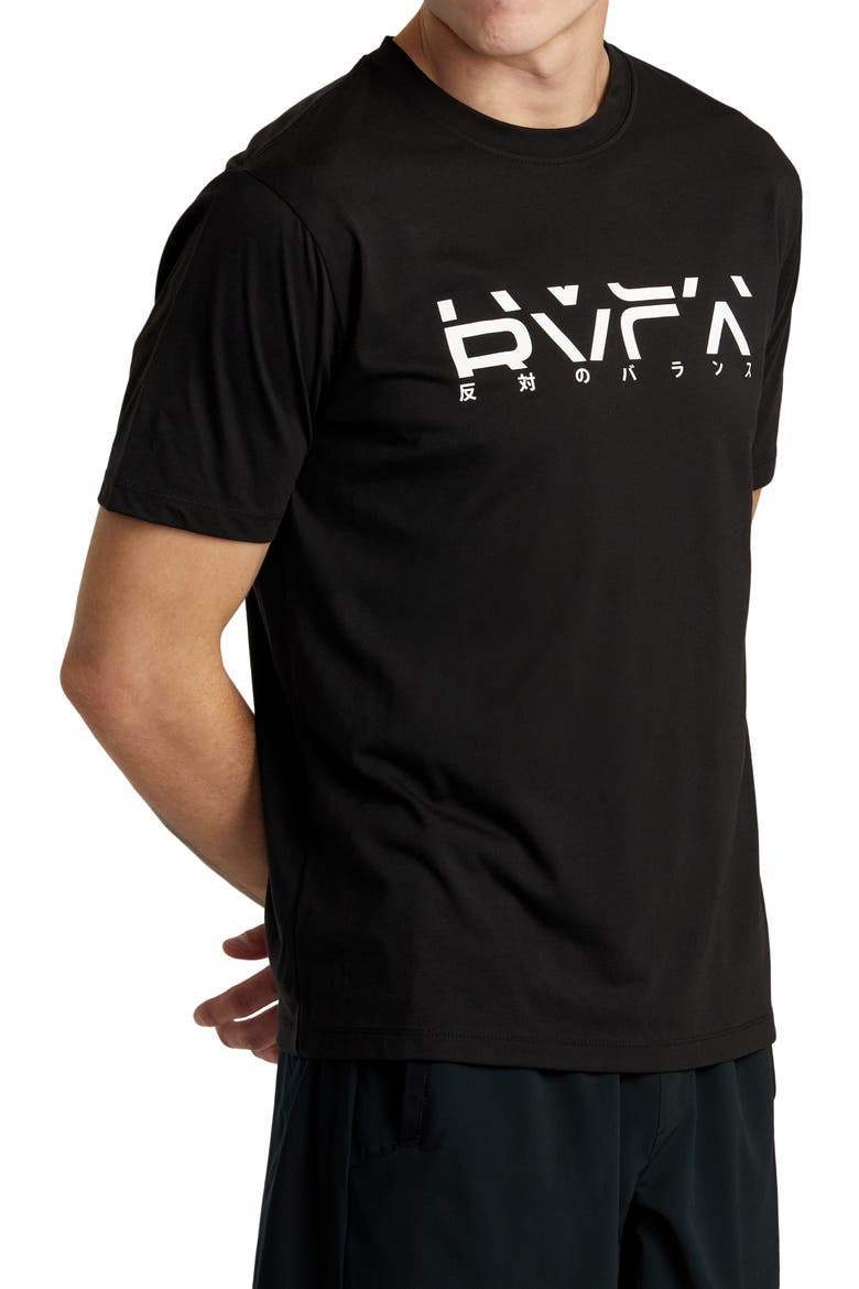 Big RVCA Section Performance Graphic T-Shirt, Alternate, color, BLACK