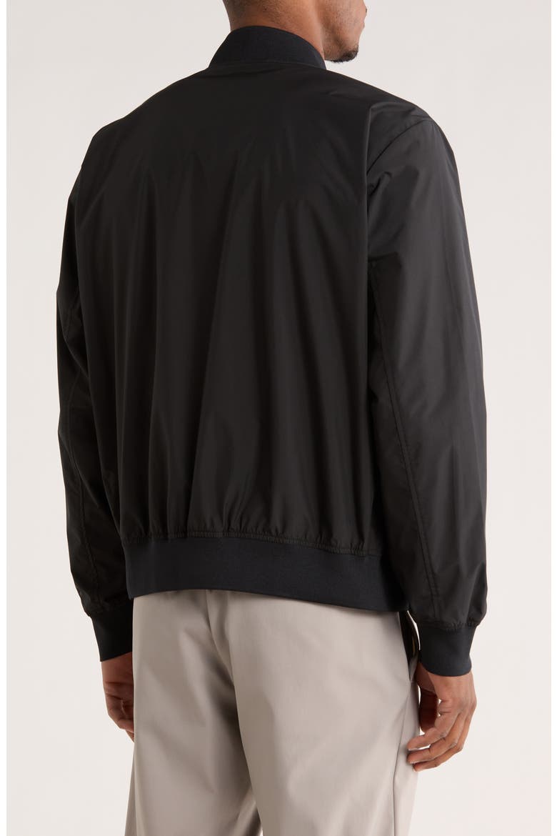 Lorenzo Water Resistant Bomber Jacket, Alternate, color, BLACK