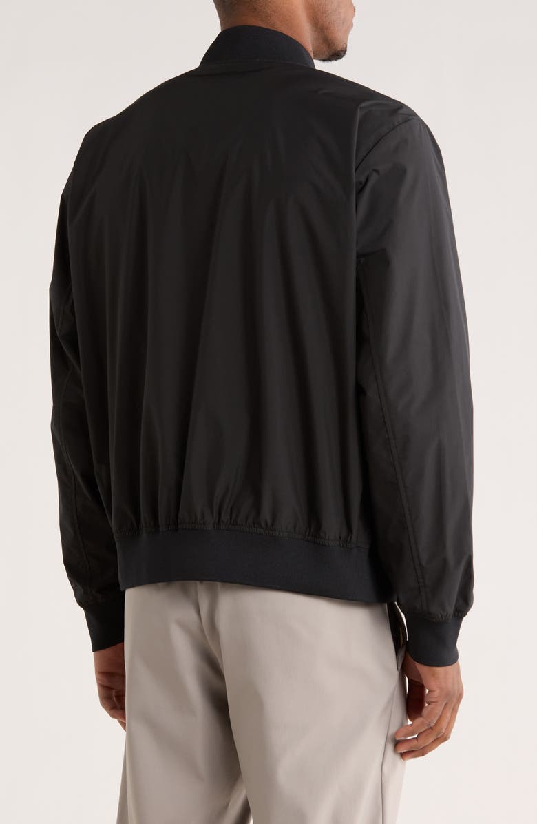 Save The Duck Lorenzo Water Resistant Bomber Jacket, Alternate, color, Black