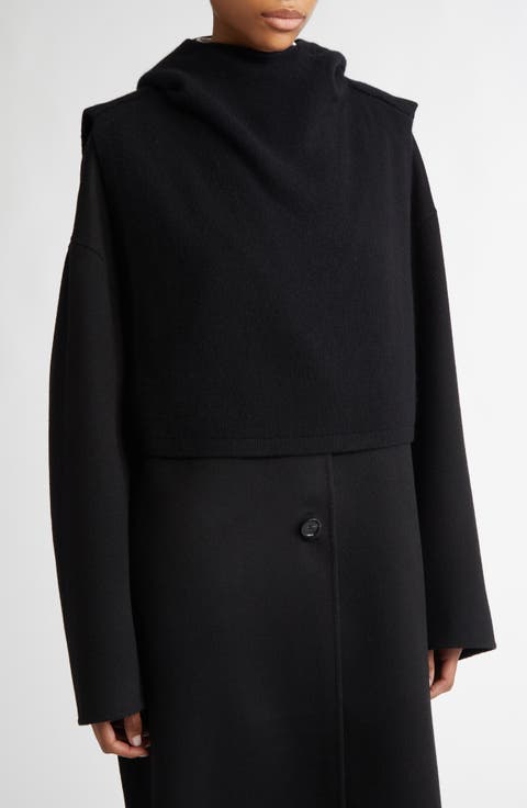 Wool & Cashmere Hoodie Bib