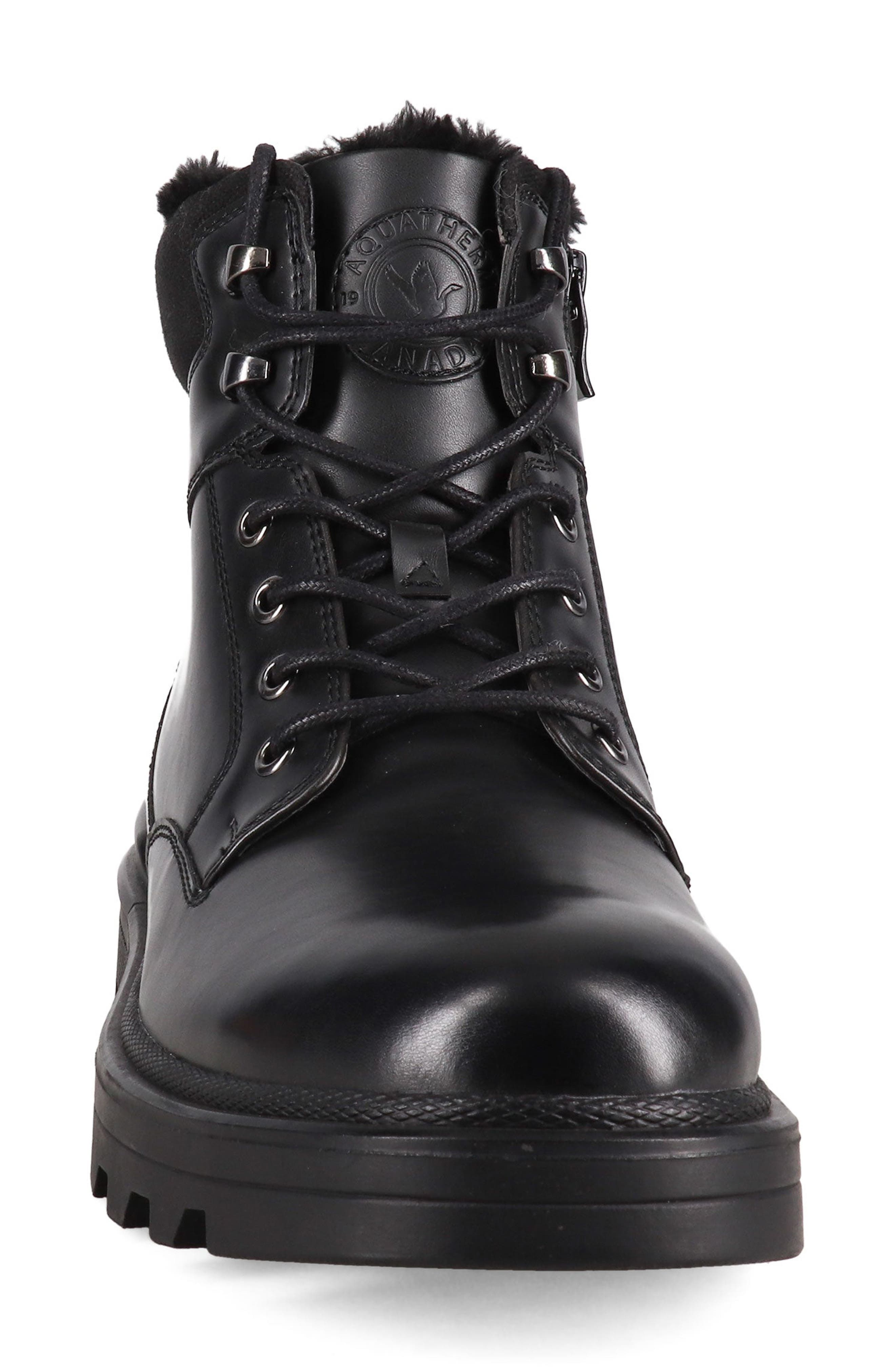 AQUATHERM BY SANTANA CANADA Skyway Waterproof Faux Fur Lined Boot, Alternate, color, Black