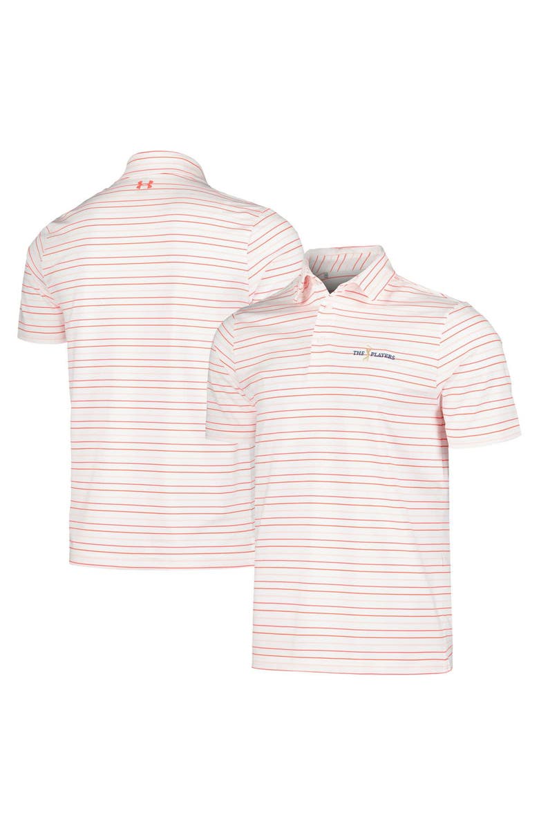Under Armour Men's Under Armour White THE PLAYERS Tee To Green Trace Stripe Polo, Main, color, 