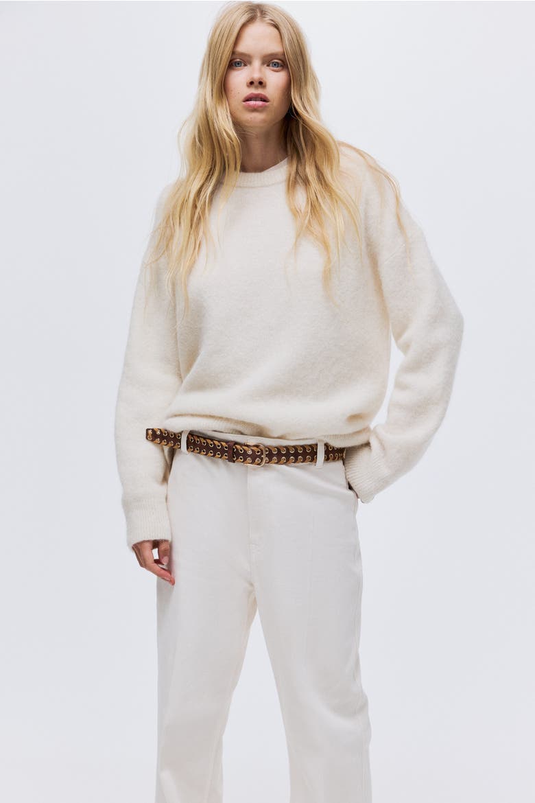 Flared High Jeans, Alternate, color, White
