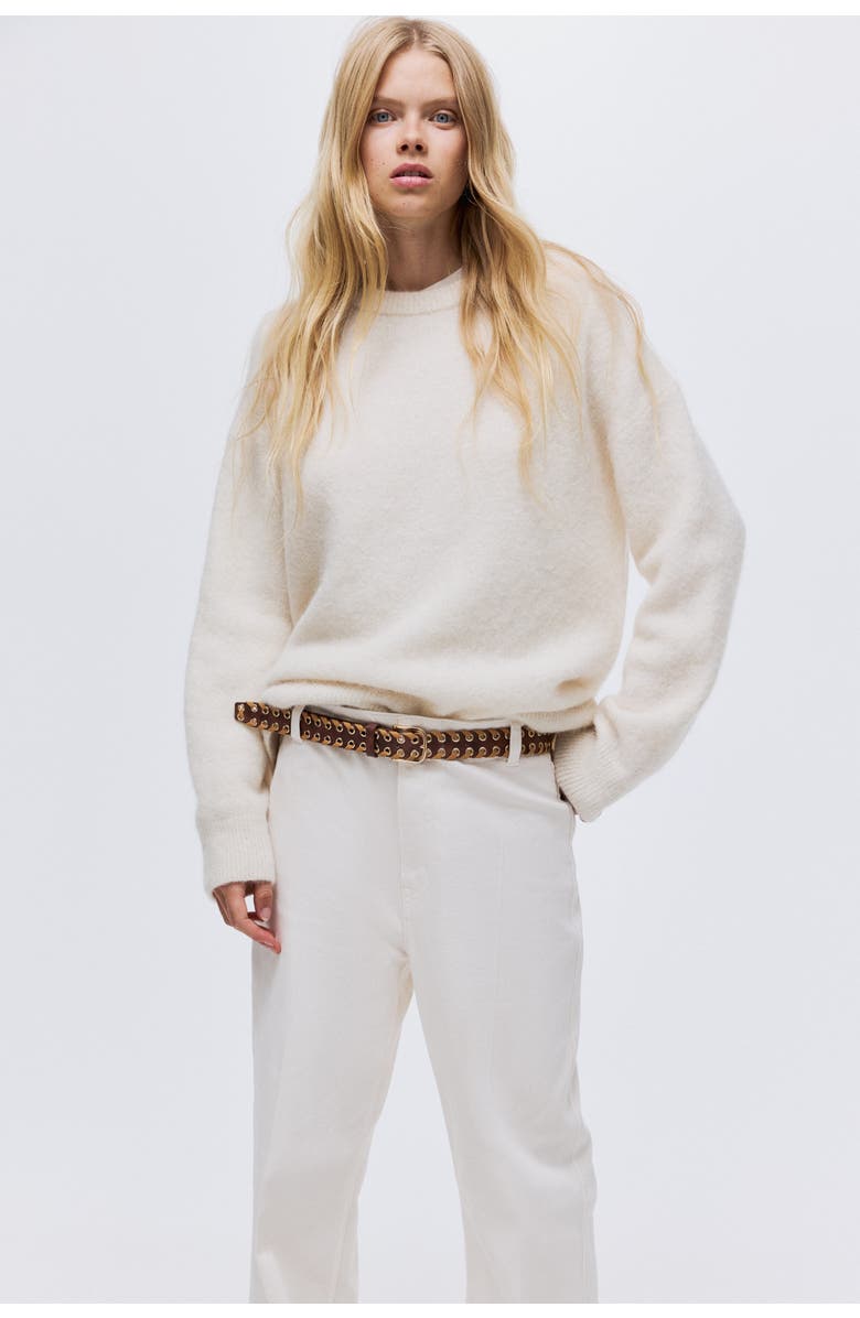 H&M Flared High Jeans, Alternate, color, White