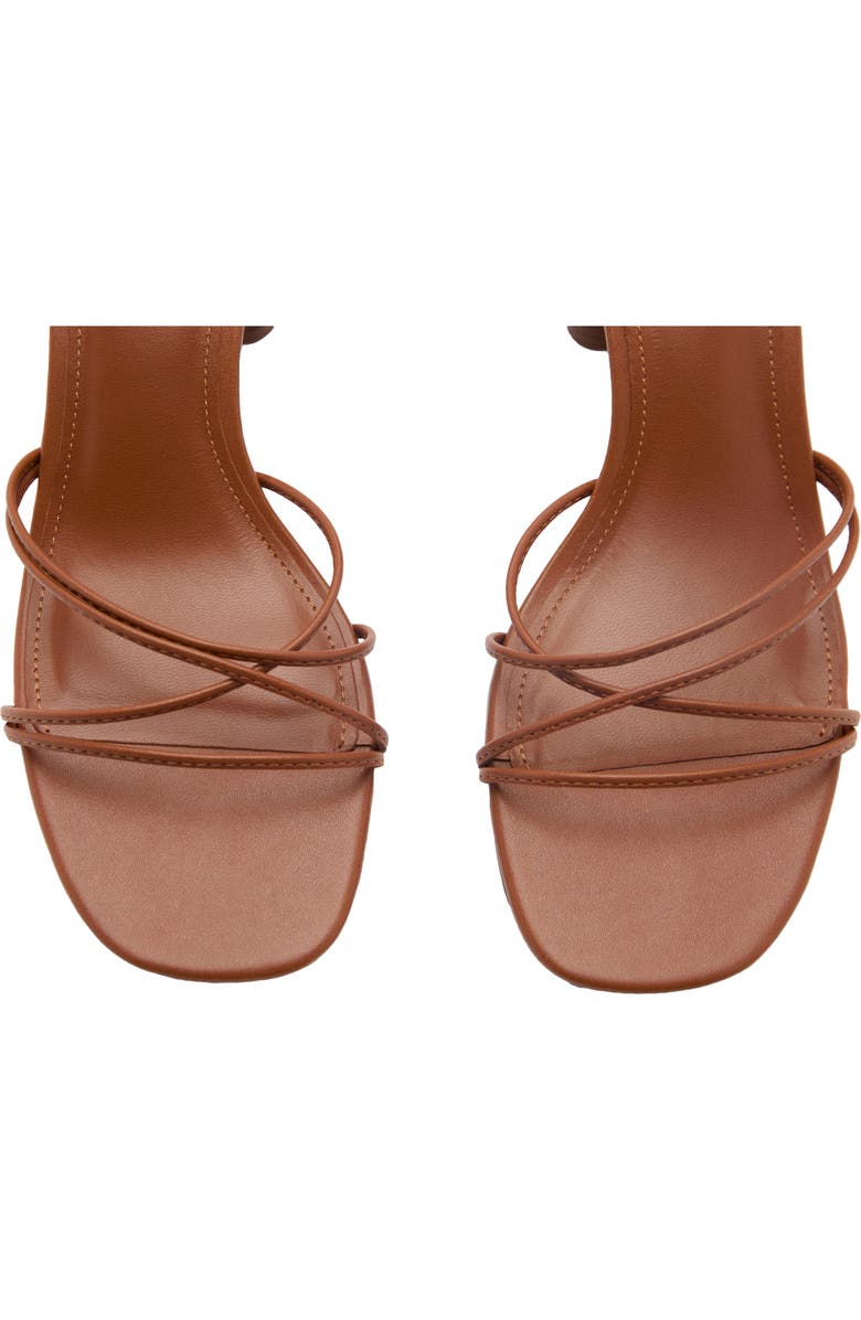 MANGO Ankle Strap Sandal, Alternate, color, Leather