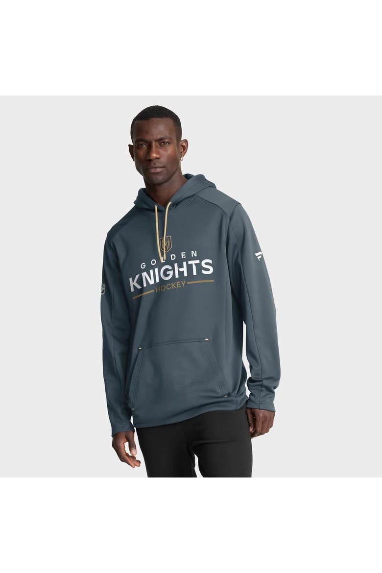 Men's Fanatics Gray Vegas Golden Knights Authentic Pro Rink Hoodie, Main, color, Gray