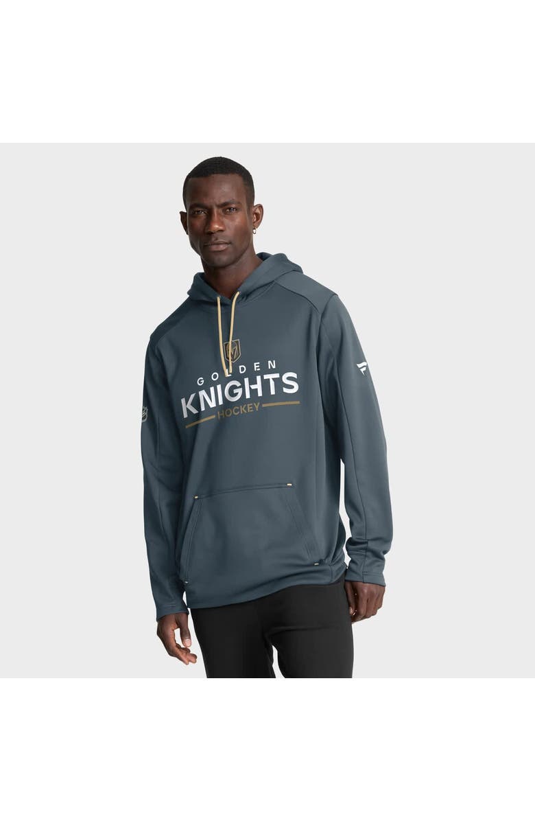 FANATICS Men's Fanatics Gray Vegas Golden Knights Authentic Pro Rink Hoodie, Main, color,
