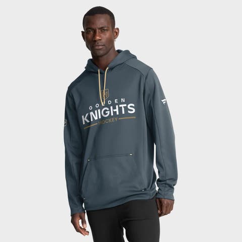 Men's Fanatics Gray Vegas Golden Knights Authentic Pro Rink Hoodie