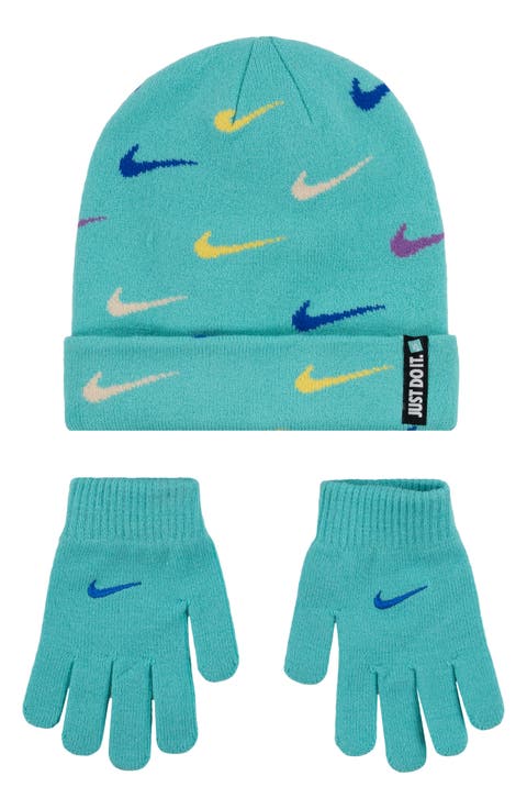 Swoosh Repeat Beanie (Big Kid)