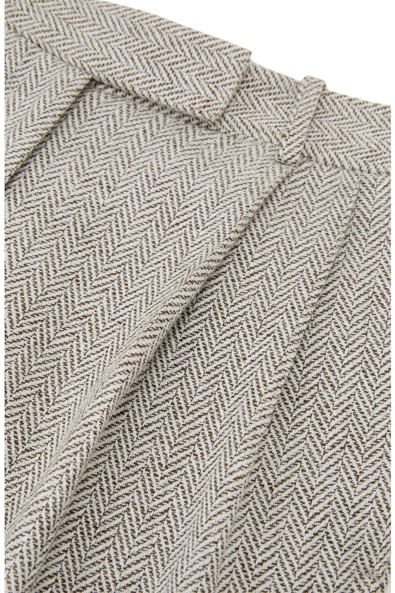 Ezra Herringbone High Waist Wide Leg Pants, Alternate, color, NEUTRAL