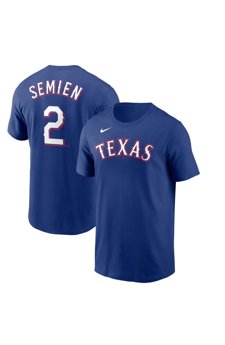 Nike Men's Nike Marcus Semien Royal Texas Rangers Name & Number T-Shirt, Main, color, Royal