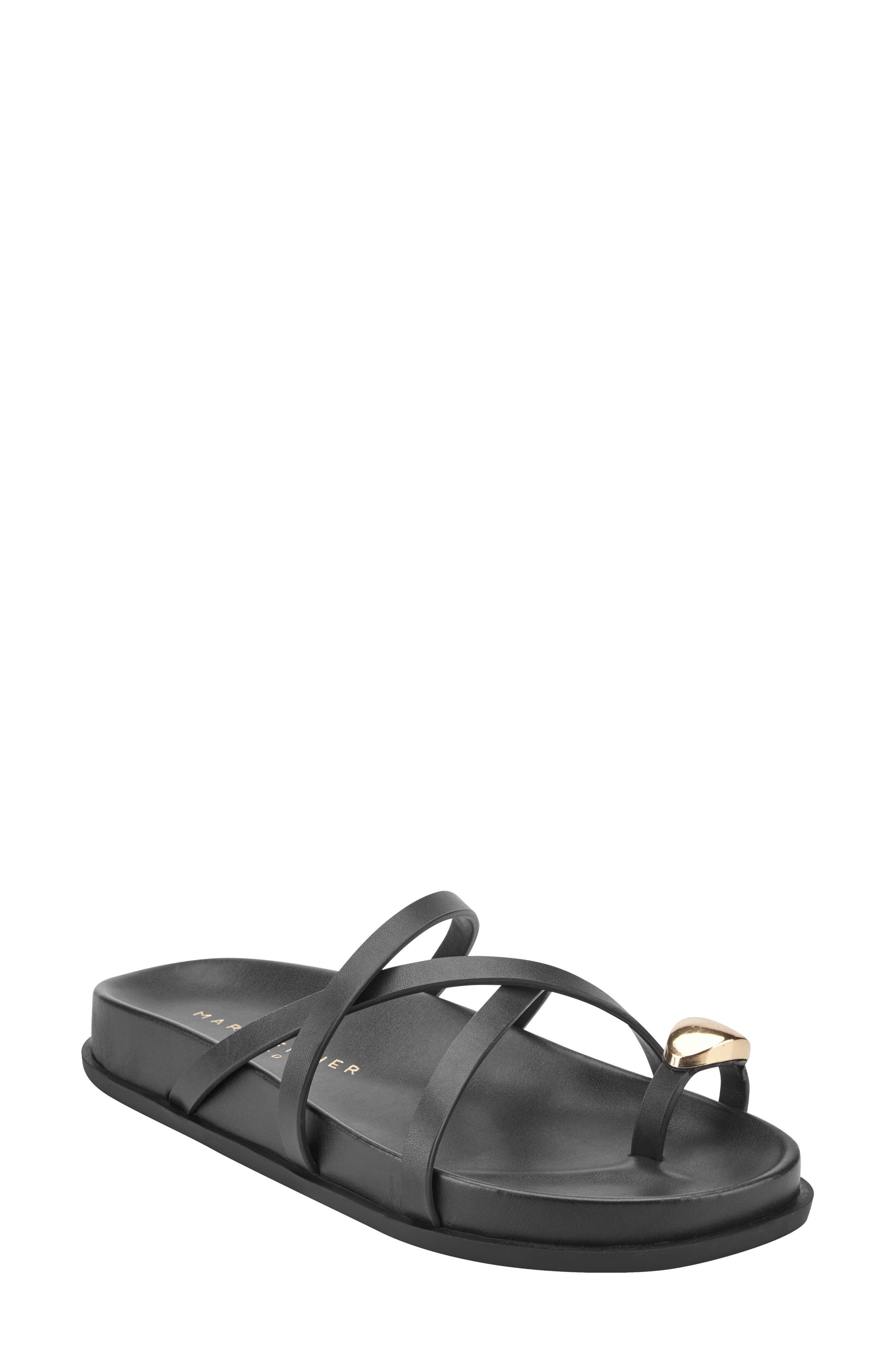 Marc Fisher LTD Braidey Slide Sandal, Main, color, Black