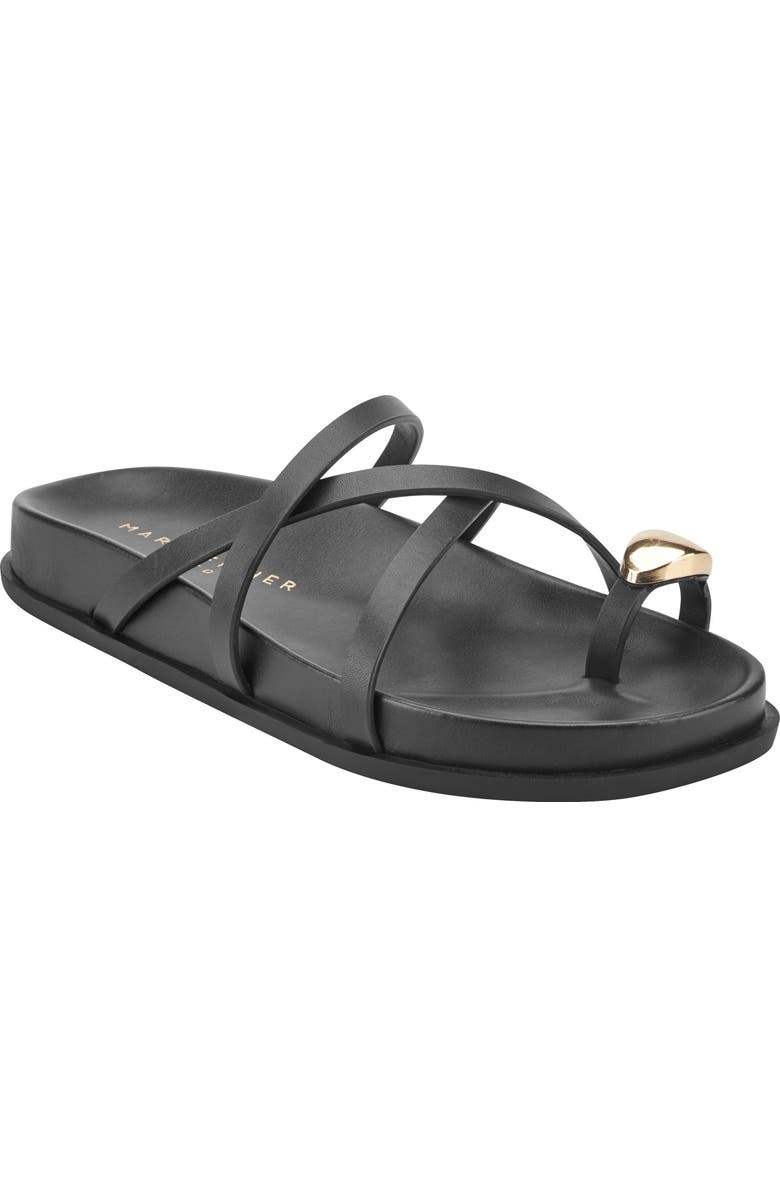 Marc Fisher LTD Braidey Slide Sandal, Main, color, Black