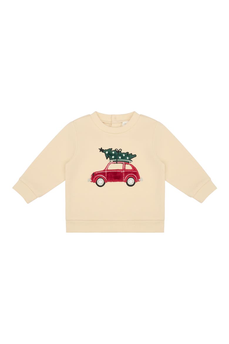 3-Piece Holiday Sweatshirt, Joggers & Socks Set, Alternate, color, CAR