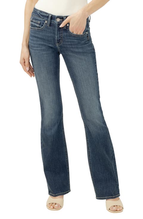 Suki Curvy Mid Rise Bootcut Jeans