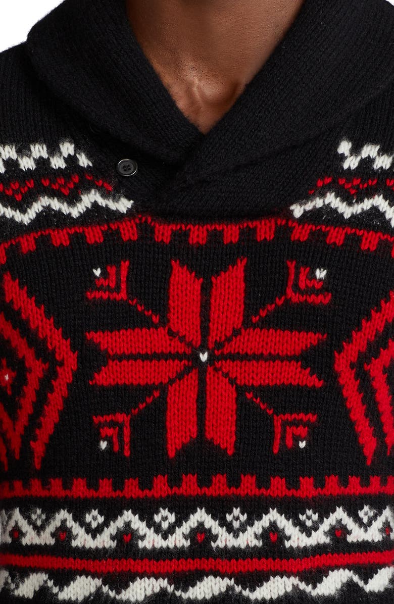 Ralph Lauren Purple Label Men's Shawl Collar Cashmere Sweater, Alternate, color, 